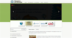 Desktop Screenshot of minedu.gov.cv