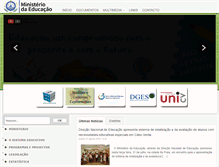 Tablet Screenshot of minedu.gov.cv